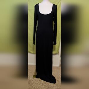 Elegant Black Long Sleeve Dress